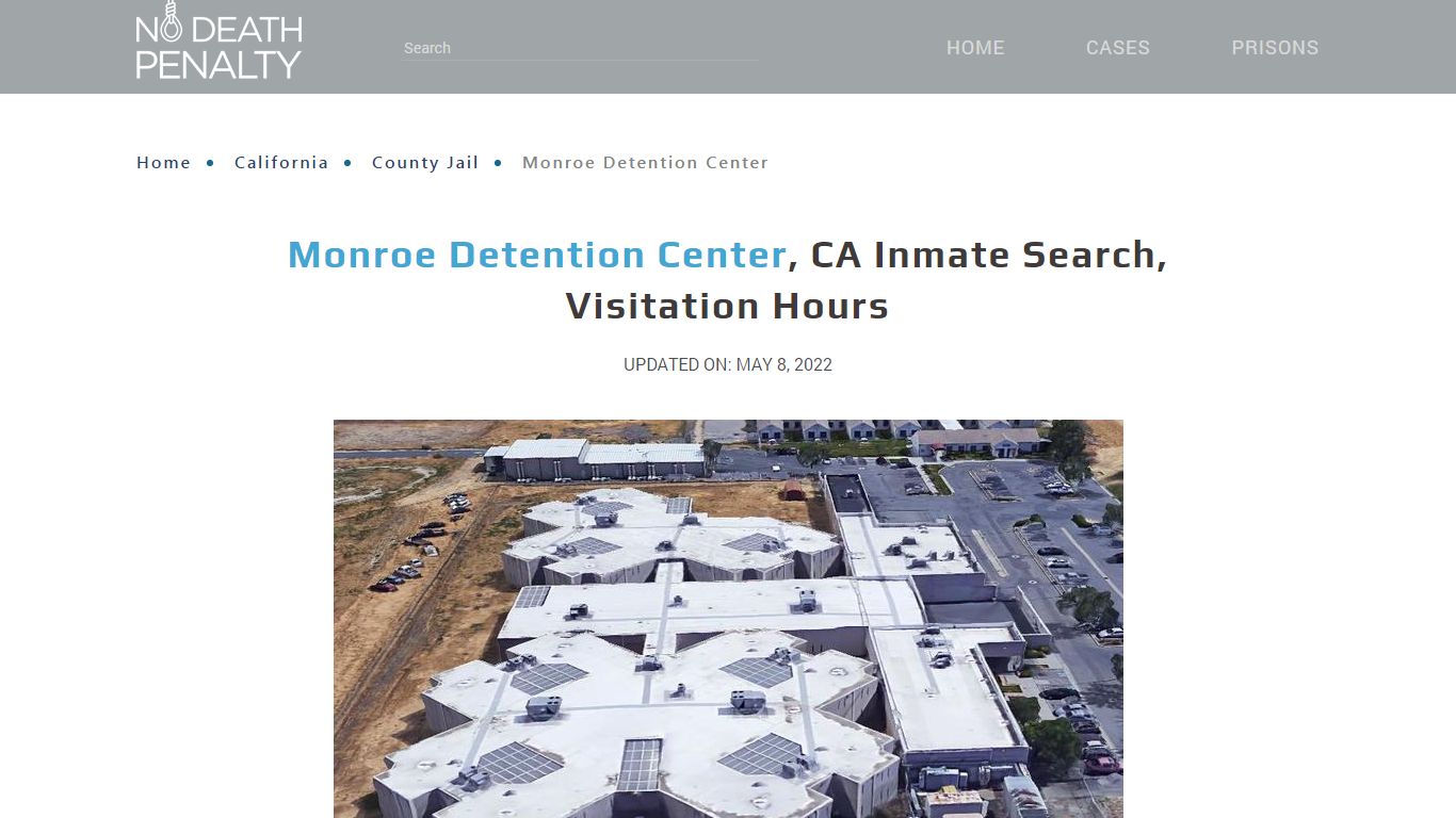 Monroe Detention Center, CA Inmate Search, Visitation Hours
